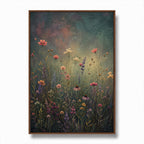 Vintage Americana Art – Wildflower Meadow Scene