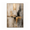 Abstract Wall Art – Gilded Neutral Blocks