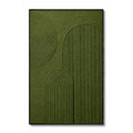 Minimalist Art – Green Textured Arches