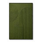 Minimalist Art – Green Textured Arches