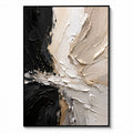 Texture Painting Art – Bold Neutral Impasto Swirls