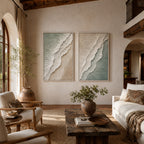 Texture Painting Art – Dual Textured Shore Waves