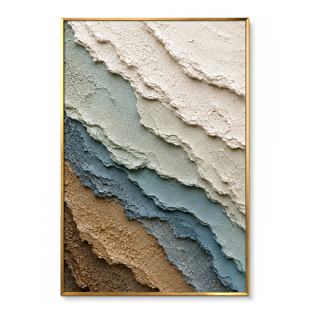 Texture Painting Art – Layered Earthy Strata