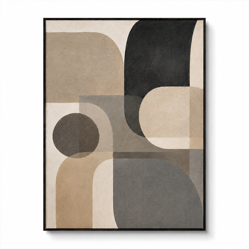 Abstract Wall Art – Muted Rounded Geometrics